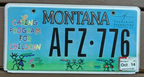 Montana Children, Kids 2014 License Plate Charity