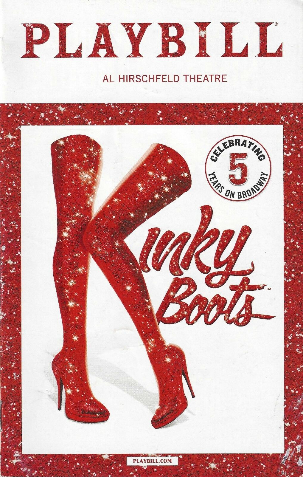 Wayne Brady "kinky Boots" Cyndi Lauper / Celebrating Five Years 2018 Playbill