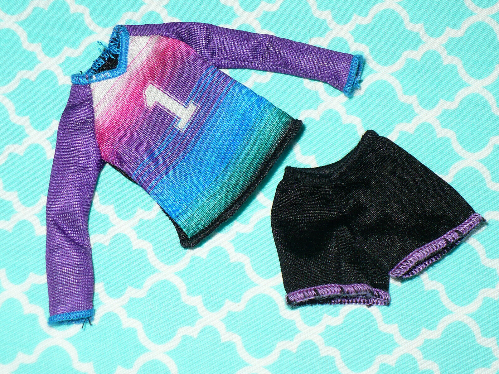 Mattel Barbie Stacie Doll Modern Soccer Clothes Clothing Top Shorts 2 Pc Lot