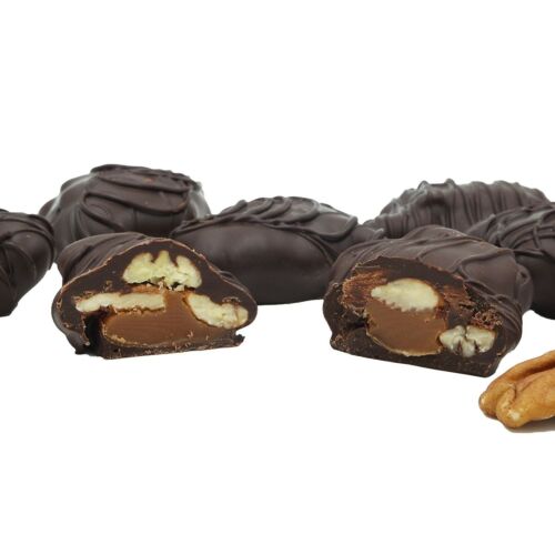 Philadelphia Candies Pecanettes (caramel Pecan Clusters), Dark Chocolate 1 Pound