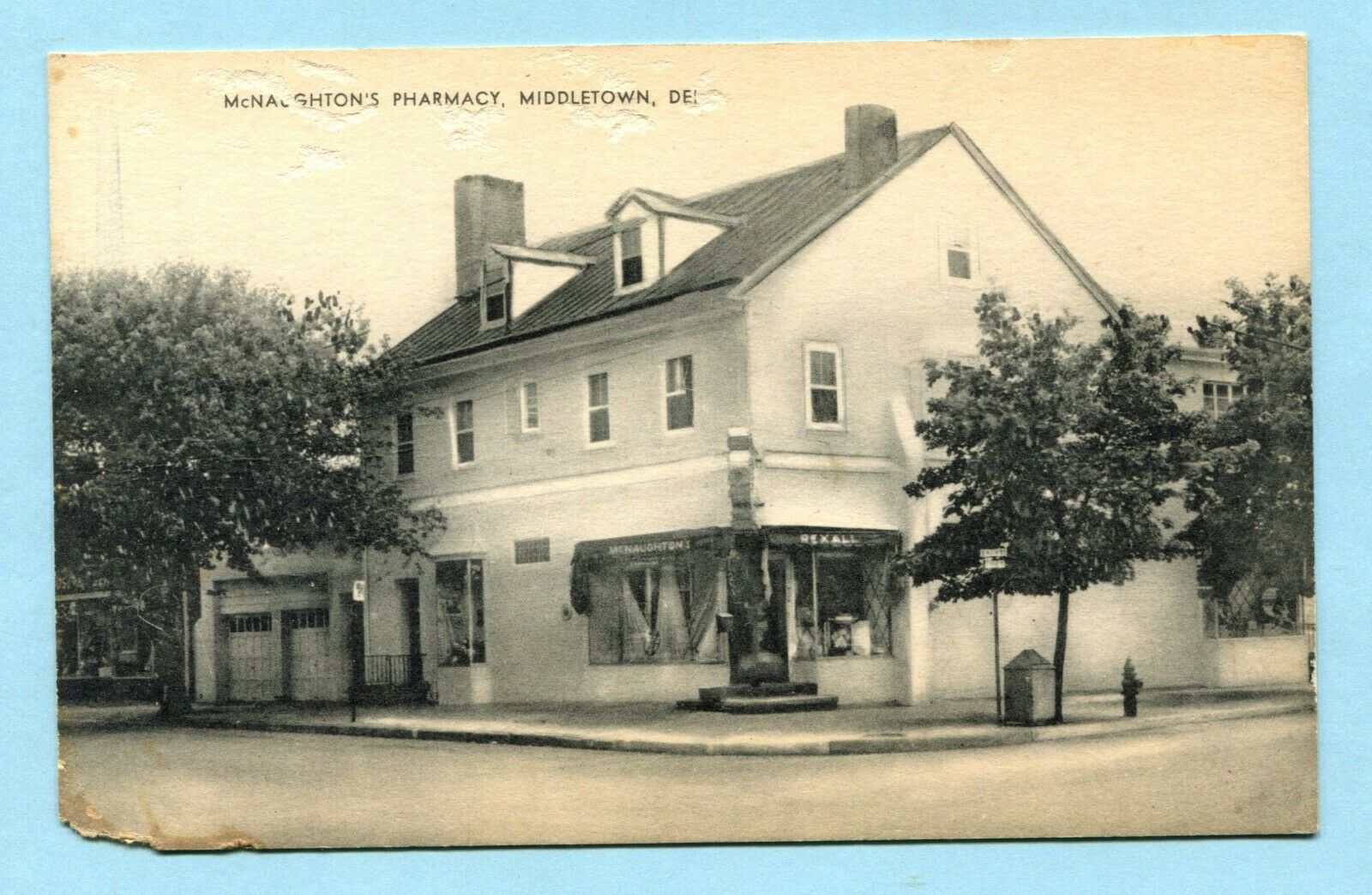 Vintage 1950 Middletown De Mcnaughton’s Pharmacy Delaware