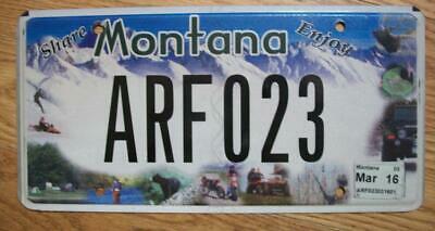 Single Montana License Plate - Arf023 - Citizens For Balance Use - Share, Enjoy