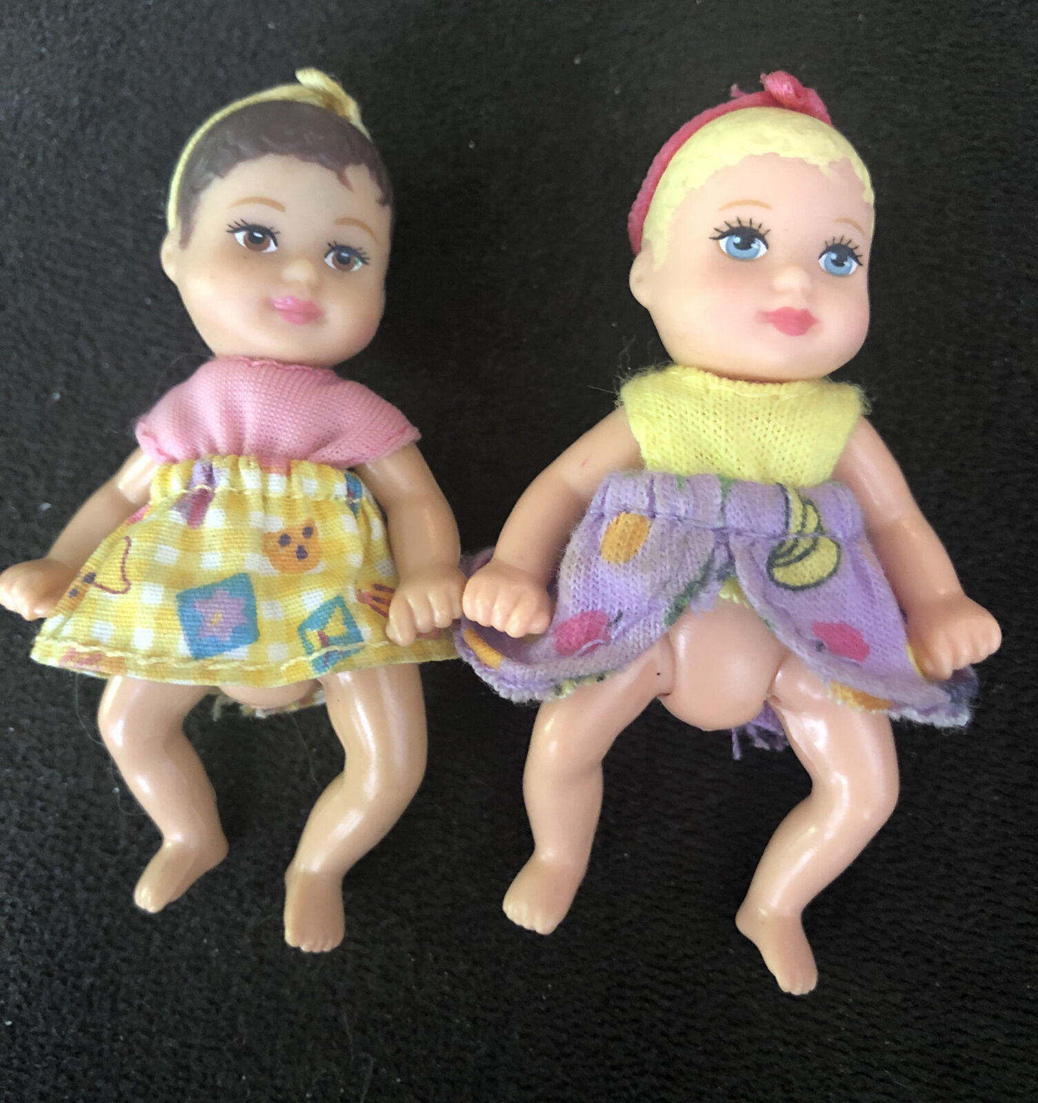 Barbie Happy Family Krissy Baby Doll Twins 1998 Mattel Jointed 3"